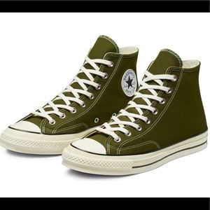 Converse Mens Chuck Taylor 70 HI Shoes ‘Combat Green’
